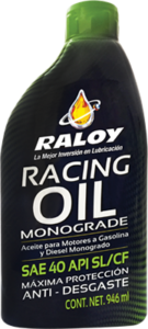 RACING OIL MONOGRADE SAE 40 API SL/CF